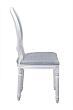 Стул с круглой спинкой Volker oak Grey and White №2