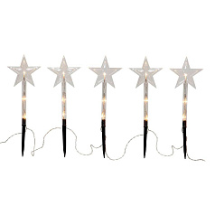 Уличная гирлянда WANDY, 5X 3X0,06W(LED), 4,5V, 25х140см, пластик, 3xАА (не в комплекте)