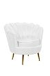 Низкое кресло Pearl White №1