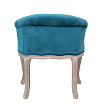 Низкое кресло ретро Kandy Blue Velvet №2