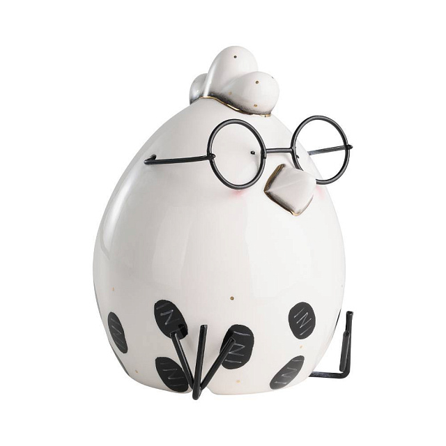 427918 Фигурка Цыпленок LANDJUT ?120, H160 керамика, белый, радужный в Екатеринбурге 427918 Фигурка Цыпленок LANDJUT ?120, H160 керамика, белый, радужный