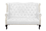 Кожаный дизайнерский диван Royal Sofa White №0