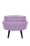 Пуф Pearl Adorn Purple на черных ножках