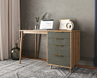 Стол рабочий "Line" одной тумбой R23/browngrey №2