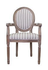 Мягкий стул с подлокотниками Volker Arm Pinstripe