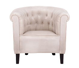 Низкое кресло Swaun Beige Velvet в Екатеринбурге
