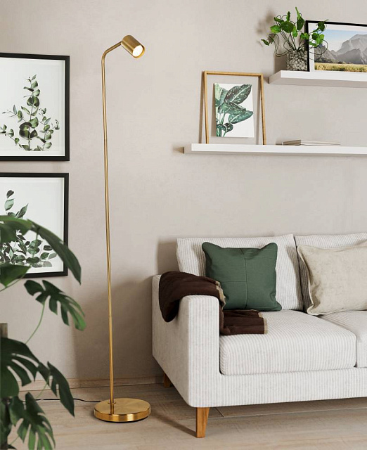 901866 Торшер RIGOMAGNO, 1X5W(GU10), сталь, латунь состаренный