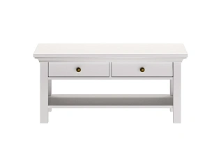 Стол журнальный Reina с выдвижными ящиками Белый