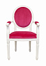 Мягкий стул с подлокотниками Diella Pink