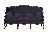 Прямой трехместный диван Brody черный №0