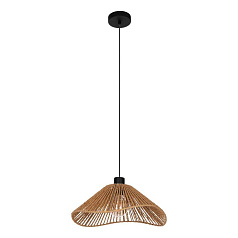 44072 Подвесной светильник LAVISTER, 1х60W (E27), H1100, ?390, сталь черный / бумага, натуральный