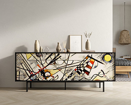 Комод с четыремя дверками "Emerson" by Kandinsky арт EM01/Print_01