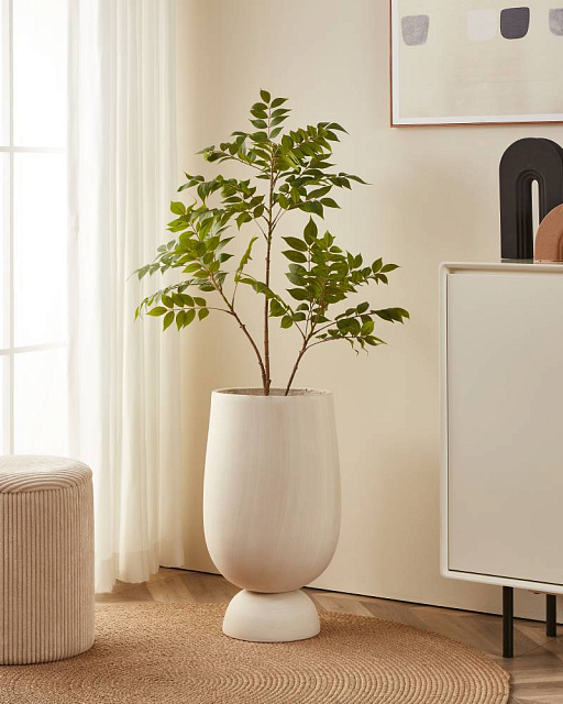 428199 Кашпо KILMIHIL, H600 глина, кремовый