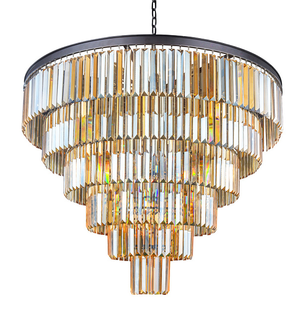 Люстра Odeon 6 Rings Amber в Екатеринбурге Люстра Odeon 6 Rings Amber