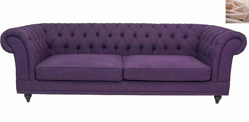 Диван мягкий арт-деко Neylan Purple бежевый в Екатеринбурге Диван мягкий арт-деко Neylan Purple бежевый