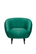 Мягкое кресло Small Benee Green V2 на черных ножках №1