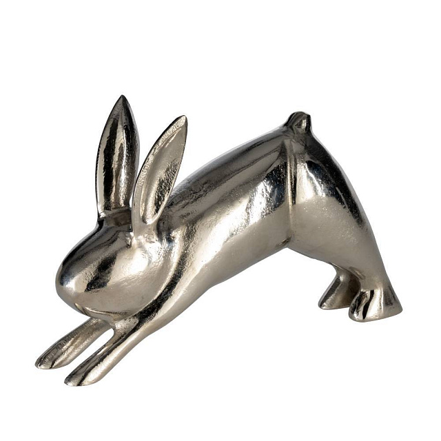 427294 Статуэтка Заяц VOHILAVA, L280, B75, H180, алюминий, цвет никель в Екатеринбурге 427294 Статуэтка Заяц VOHILAVA, L280, B75, H180, алюминий, цвет никель
