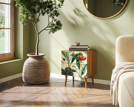 Тумбочка "Berber" с двумя ящиками арт BB03/Print_55