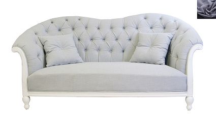 Французский диван для гостиниц Velina цвет серый