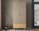 Шкаф двухстворчатый  с ящиками "Line" R26/beige №3