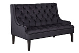 Прямой двухместный американский диван Sommet черный №1