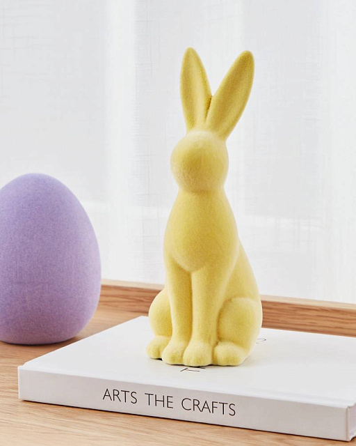 427982 Фигурка Заяц YAYPAN L72, B85, H196 керамика, желтый