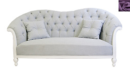 Французский диван для гостиниц Velina фиолетовый