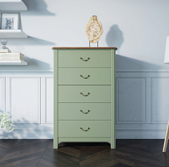 Комод "Olivia" высокий на 5 ящиков арт GA3005