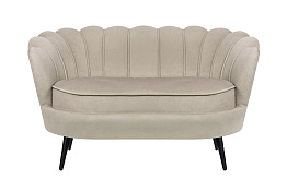 Дизайнерский диван Pearl Double Taupe на черных ножках