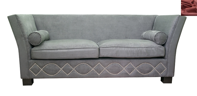 Диван арт-деко Volte Grey цвет красный в Екатеринбурге Диван арт-деко Volte Grey цвет красный