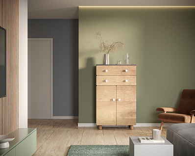 Комод с ящиками и дверками "Split" SP06