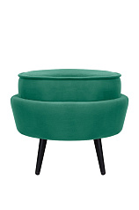 Пуф Pearl Adorn Green V2 на черных ножках в Екатеринбурге