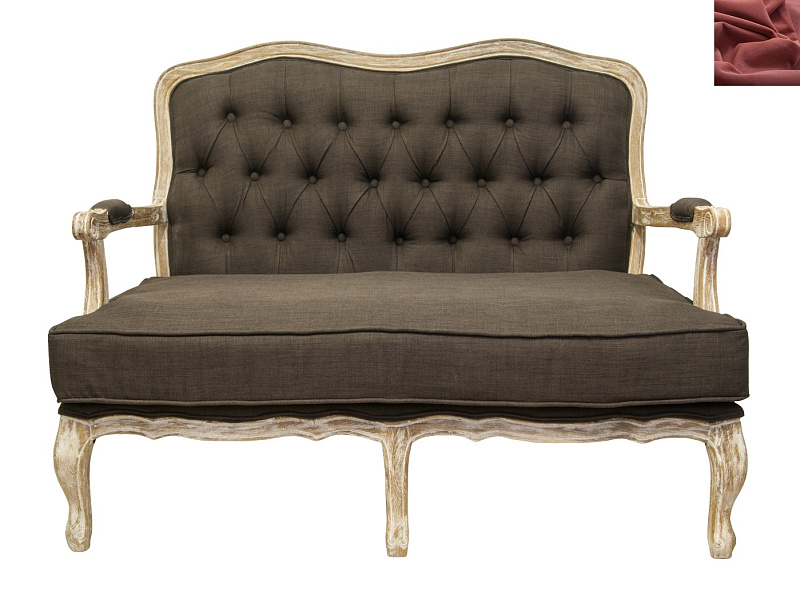 Прямой диван модерн Yareli Brown V2 коричневый