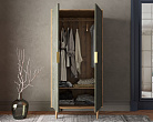 Шкаф малый двухстворчатый "Line" R24/browngrey №1