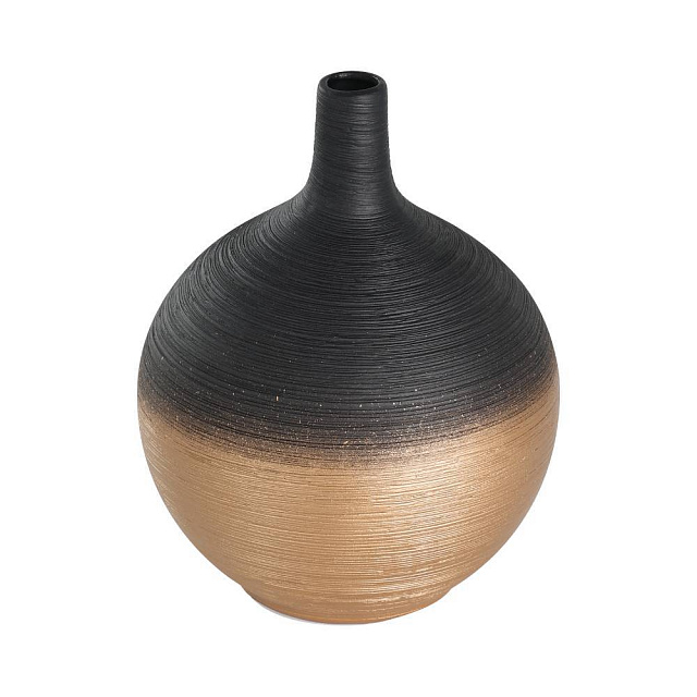 421418 Ваза декоративная SARYKSU, H185, керамика, черный, золотой в Екатеринбурге 421418 Ваза декоративная SARYKSU, H185, керамика, черный, золотой