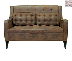 Дизайнерский двухместный диван Hublon розовый