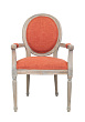 Мягкий стул с подлокотниками Diella Orange №0
