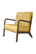 Низкое кресло c деревянными подлокотниками Mody Yellow №0
