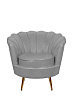 Низкое кресло ракушка Pearl Grey V2 №0