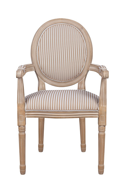 Мягкий стул с подлокотниками Volker Arm Orange Pinstripe в Екатеринбурге Мягкий стул с подлокотниками Volker Arm Orange Pinstripe