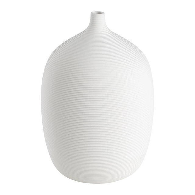 421263 Ваза декоративная MITANE, H212, ?145, керамика, белый в Екатеринбурге 421263 Ваза декоративная MITANE, H212, ?145, керамика, белый