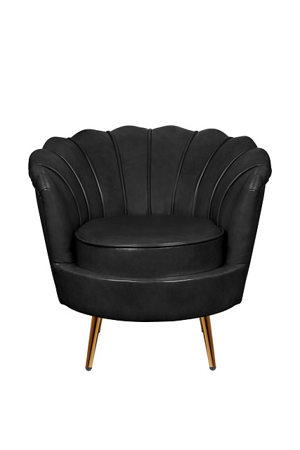 Низкое кресло ракушка Pearl Black V2