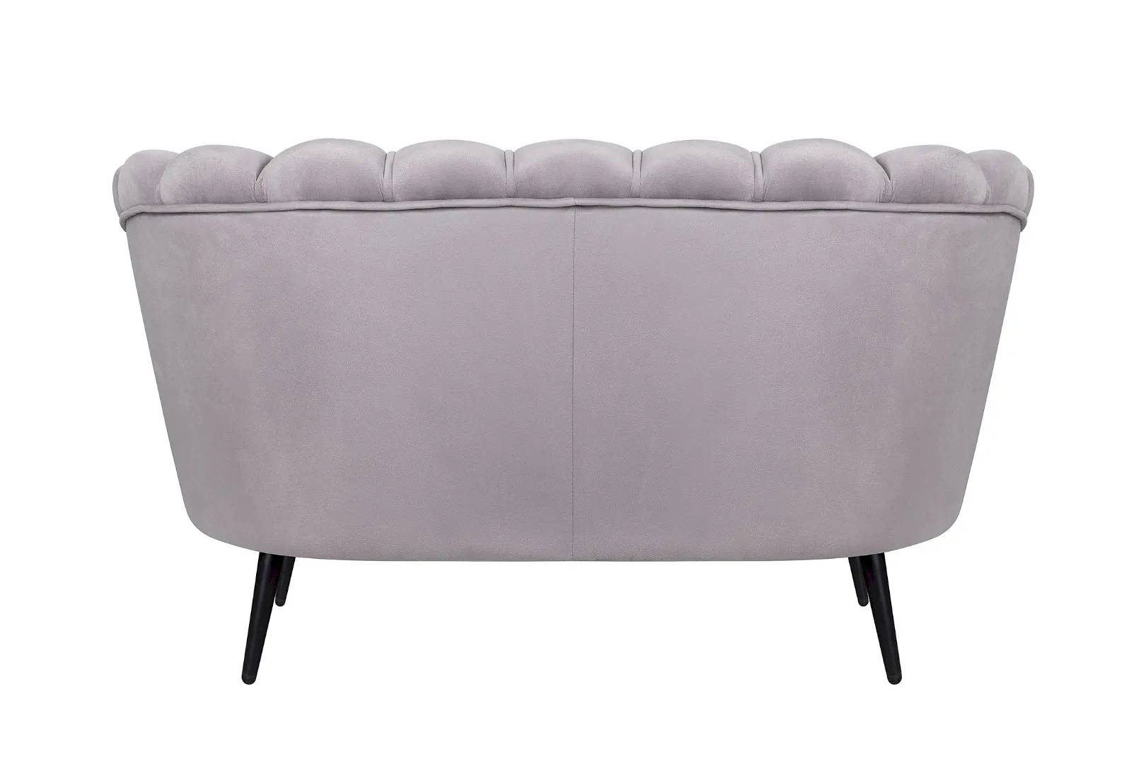 Диван ракушка Pearl Double Grey на черных ножках в интернет-магазине в Москве Диван ракушка Pearl Double Grey на черных ножках в интернет-магазине