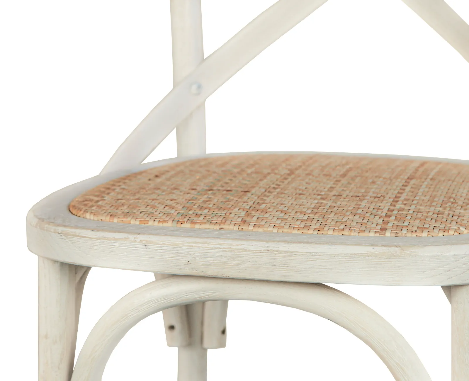 фото Стул ретро Cross Back White Brush в Екатеринбурге