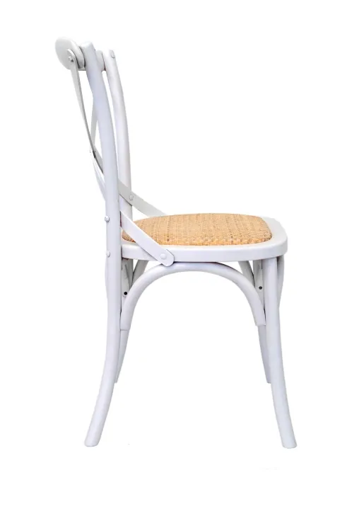 купить Стул ретро Cross Back White
