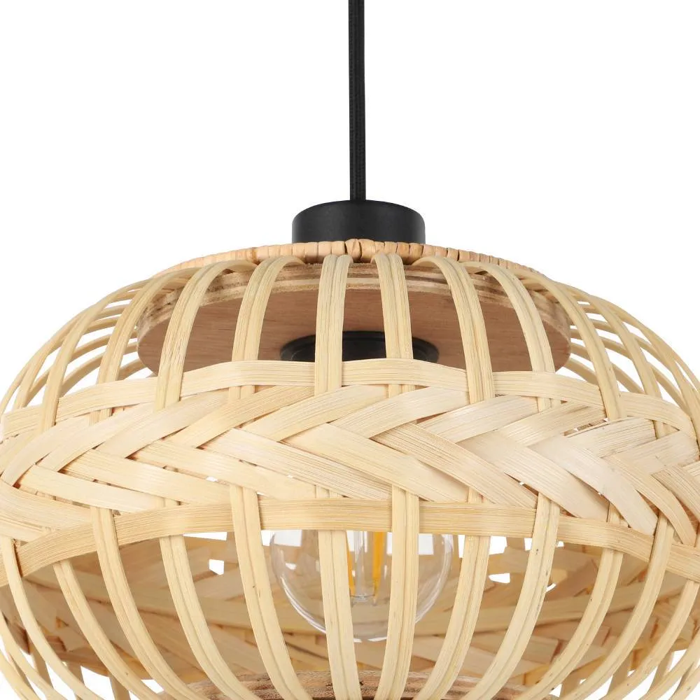 купить 43864 Люстра AMSFIELD 1, 3X40W (E27), ?480, сталь, черный / дерево