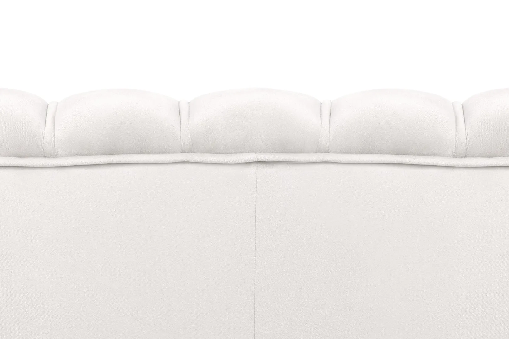 Диван ракушка Pearl Triple Beige на черных ножках в интерьере