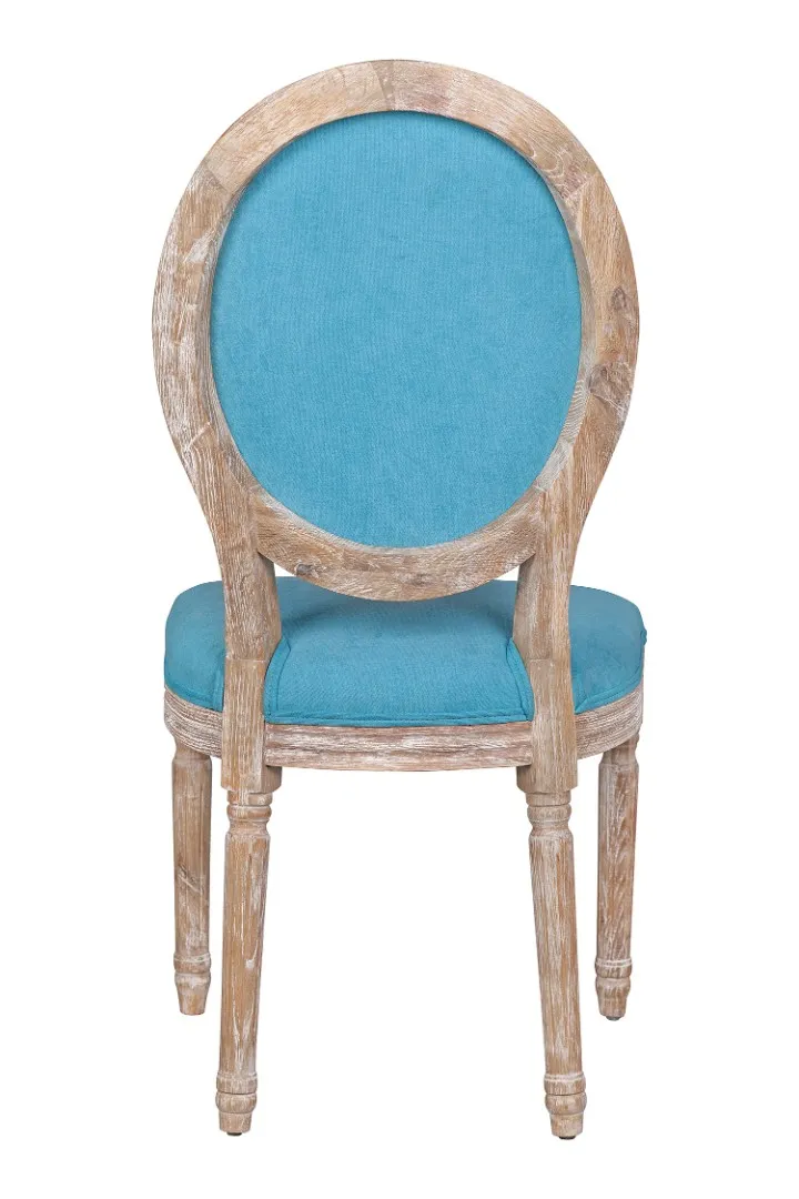 Стул с круглой спинкой Volker Oak Light Blue в интернет-магазине в Екатеринбурге