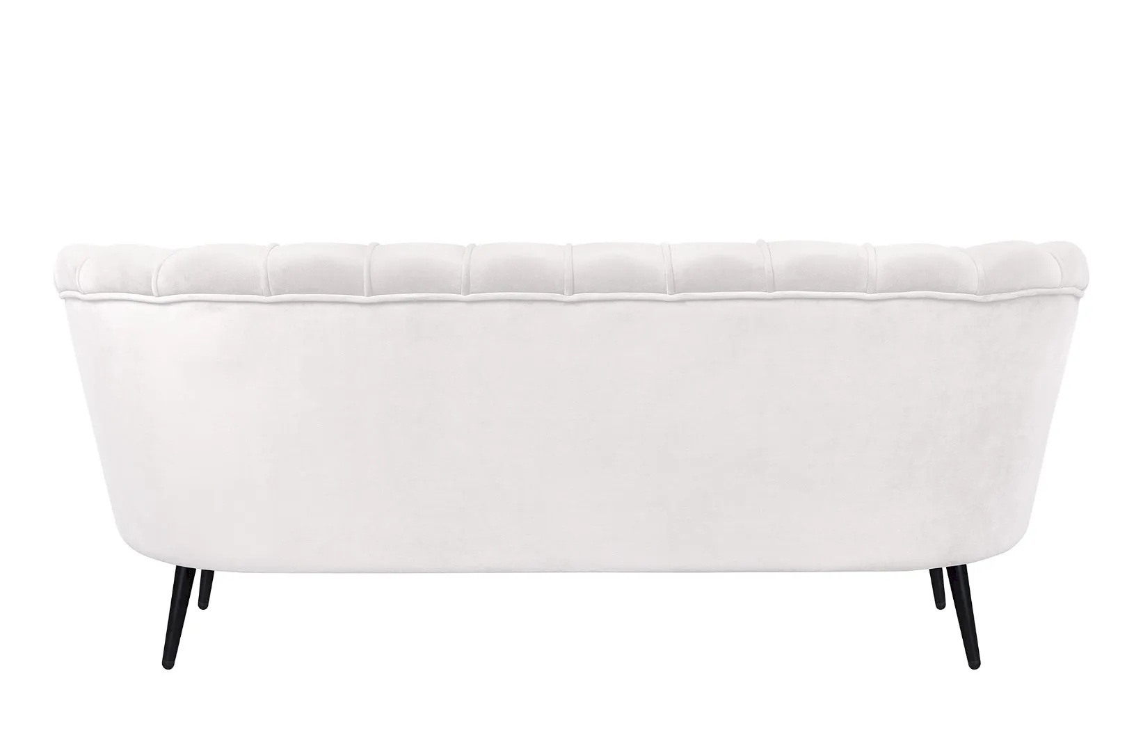 Диван ракушка Pearl Triple Beige на черных ножках в интернет-магазине