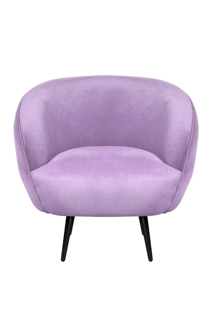 купить Мягкое кресло Benee Purple на черных ножках